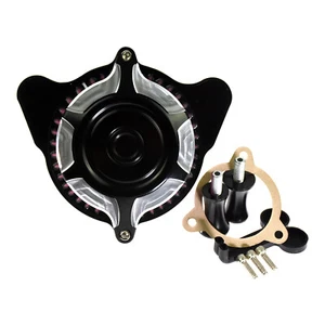 Chrome Air Cleaner Intake Filter Fit For Harley Touring 00-07 Dyna Softail 00-15 - Picture 1 of 2