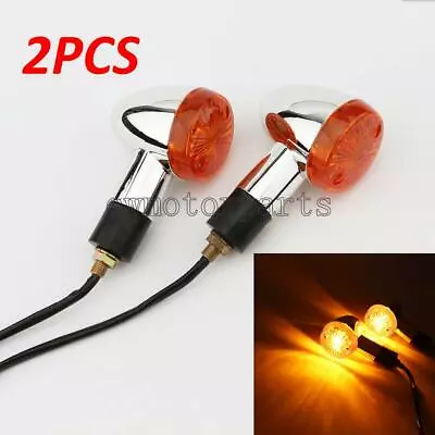 2x Mini Luz Ámbar Plástico 3.2" Para Honda VTX 1300 1800 TIPO C R S N F T RETRO Foto 1 de 4