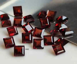 Lote de piedras preciosas sueltas de granate rojo natural certificado corte ascher 40 piezas 5,90 mm - Imagen 1 de 6