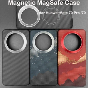 Funda Original Aramida Fibra Carbono Armadura Cubierta Ultrafina para Huawei Mate 70 Pro/70 - Imagen 1 de 47