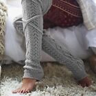 Girl Winter Long Warm Wool Knitting Knee High Socks Women Stockings