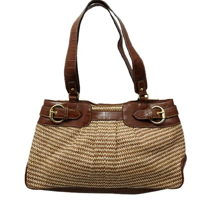 Nine & Company сумка Дамская сумка из искусственной кожи и соломы сумочка несколько карманов - Изображение 1 из 4