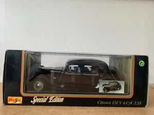 MAISTO CITROEN 15CV TRACTION 6CYL 1/18 EN BOITE F6 - Foto 1 di 5
