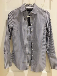NWT Banana Republic Women Riley Shirt 100% Cotton - Picture 1 of 10
