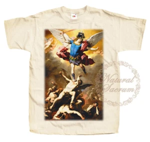  T-Shirt katholisch natürlich Saint Michael Archangel V19 Vintage Größen S - 5XL - Bild 1 von 5