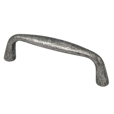 Quilla Carriage House K604 Antiguo Inglés Peltre 3"cc Latón Sólido Manija Tirador Foto 1 de 4