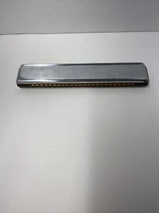 M. HOHNER ECHO 48 TREMOLO HARMONICA KEY C 7.5 INCHES USED.. NO CASE - Picture 1 of 12