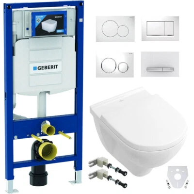 Villeroy & Boch O.Novo Wand WC mit Sitz Geberit Duofix Vorwandelement - Bild 1 von 4