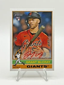 2025 Topps Heritage Grant McCray (RC) Real Ones Red Ink Auto /76 #ROA-GM - Picture 1 of 3
