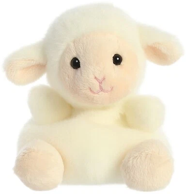 Aurora - Palm Pals - 4.5" Woolly Lamb Adorable Stuffed Animal - Image 1 of 4