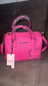 JUICY COUTURE FREE LOVE SATCHEL CROSS BODY BAG HOT PINK NEW WITH TAGS - Picture 1 of 1