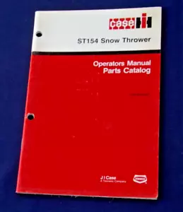 Original-Zubehör-Hersteller Case IH ST154 Schneewerfer Bedienungsanleitung, Teilekatalog (Rac 9-23340) - Bild 1 von 1