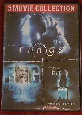 Rings / The Ring / The Ring Two DVD (2017) 3Disc Movie Collection USED Very Good - Image 1 of 4