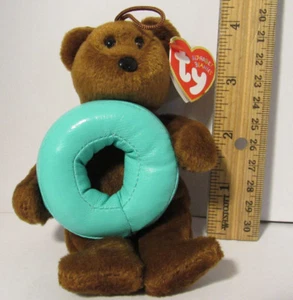 TY Teddy Bear LETTER INITIAL NAME "O" ALPHABET BEANIE Christmas tree ORANAMENT - Picture 1 of 3