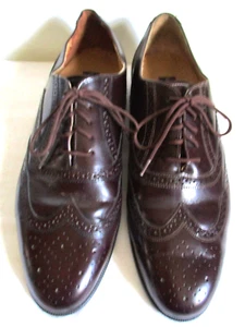 Giorgio Brutini scarpe eleganti uomo pelle Oxford punta alare vino taglia 12 D - Foto 1 di 9