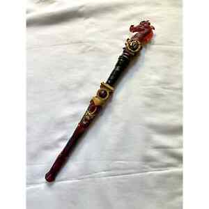 MagicQuest Red Dragon Topper And Matching Wand Rare, Out-Of-Print, Hard-To-Find!