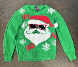 Kids Santa Sweater Green Size XS - Picture 1 of 4