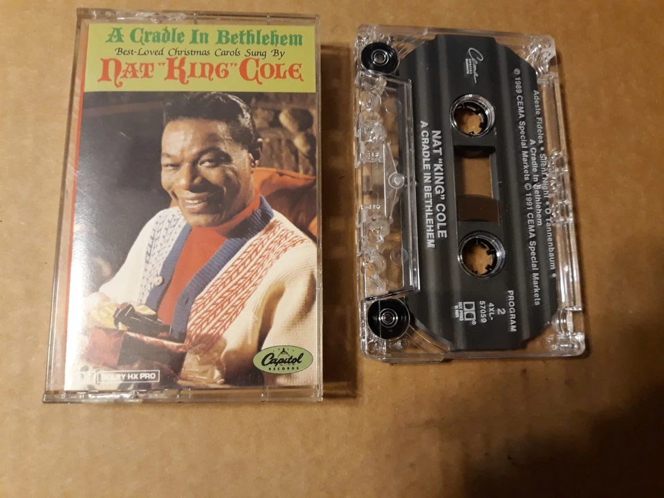 NAT KING COLE - A Cradle In Bethlehem  (1989 Cassette Tape) 4XL 57059 - Image 1 of 1