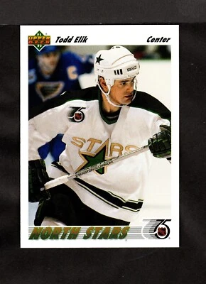 Hockey Card - Todd Elik - North Stars - Upper Deck  - 1992 - #544 - Image 1 of 2
