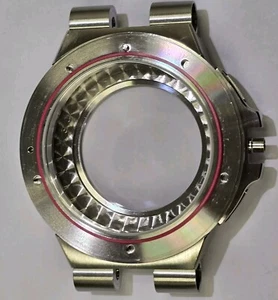BVLGARI DIAGONO CALIBRO 303 WATCH MIDDLE CASE & BACK CASE (GOOD & 100% ORIGINAL) - Picture 1 of 8
