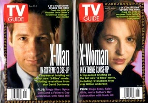 TV GUIDE 1998 - 2 COLLECTOR X-FILES COVERS - GILLIAN ANDERSON & DAVID DUCHOVNY - Picture 1 of 1