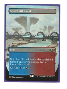 SPIREBLUFF CANAL FOIL MTG Outlaws Thunder Junction OTJ English Showcase NM Magic - Bild 1 von 1