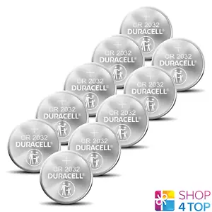 10 BATERÍAS DURACELL CR2032 MONEDAS DE LITIO A GRANEL 3V 225mAh DL2032 2031 NUEVAS A GRANEL - Imagen 1 de 2