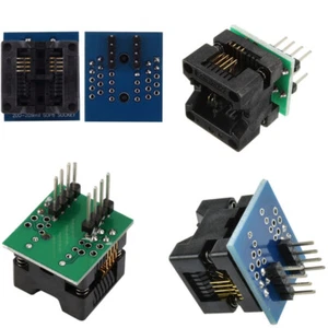 SOIC8 SOP8 to DIP8 EZ Programmer Adapter Socket Converter Module 150mil 200mil - Foto 1 di 11