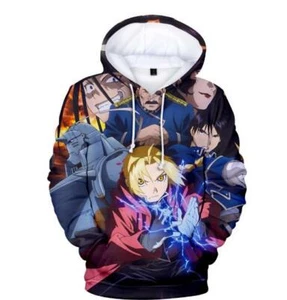 FullMetal Alchemist Anime Manga Kapuzen Sweatshirt Shirt Hoodie Pillover Pulli - Picture 1 of 2