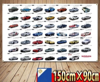 (Banner Flag) Nissan SKYLINE y GT-R Foto 1 de 4