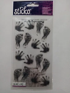 Sticko BABY Prints Stickers Scrapbooking Handprints Footprints - Picture 1 of 1