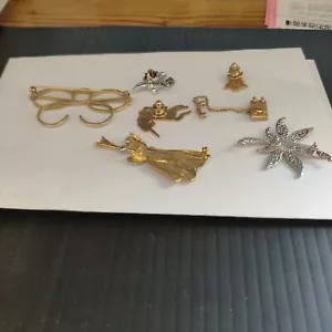 Vintage costume jewery Pins , Brooches , 16 in all , 70s& 80s VG+ Condition - Picture 1 of 8