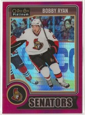 2014-15 O-Pee-Chee Platinum Red Prism #9 Bobby Ryan 020/135 Ottawa Senators