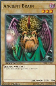 YUGIOH CARD 1 X ANCIENT BRAIN SBTK-EN004 1ST EDITION - Picture 1 of 1