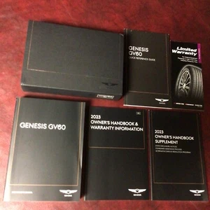 2023 23 GENESIS GV60 OWNERS MANUAL BOOKS REF MAINT GUIDE CASE ALL MODELS - Bild 1 von 5