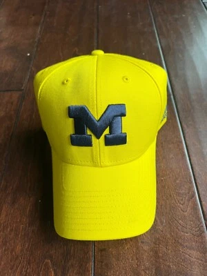 ADIDAS Michigan Wolverines Football Hat Yellow Unisex Adjustable Cap NWT - Image 1 of 4