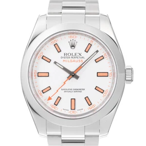 ROLEX Milgauss 116400 White Warranty 2009 SN/#V - Picture 1 of 24