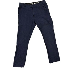 $300 Bustle Clothing Flannel Pants Cotton Trousers Made in Canada Blue W30xL32 - Bild 1 von 7