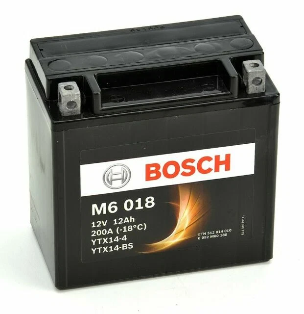 Bosch YTX14-BS 12V 12Ah Batteria Avviamento Standard AGM - Nera