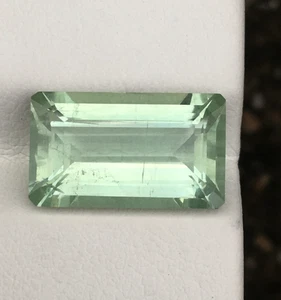 Increíble piedra preciosa de corte octágono aguamarina verde natural hermoso color 5,65 quilates - Imagen 1 de 7