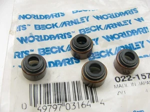(4) Beck Arnley Valve Stem Oil Seals - 1988-1989 Toyota MR2 Supercharged 4AGZE - Picture 1 of 3