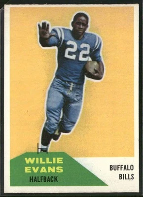 1960 Fleer #65 Willie Evans EX/EX-MT - Image 1 of 2