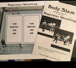 Superstar Wrestling Game                            Body Slam Advanced Rules Kit - Picture 1 of 12