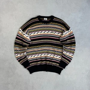 VINTAGE LACOSTE MULTICOLOR 3D KNIT SWEATER JUMPER SIZE 6 / ~XL MADE IN FRANCE - Picture 1 of 7