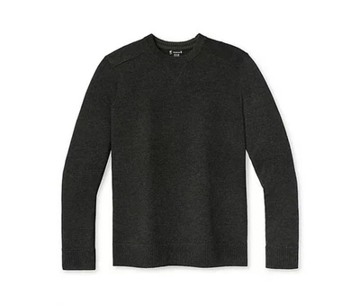 Smartwool Sparwood Mens Dark Sage Heather  Black Crewneck Wool Blend Sweater Med - Image 1 of 4