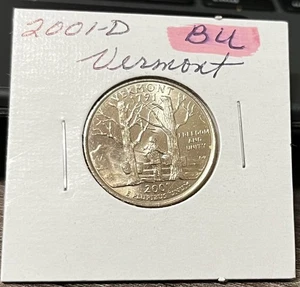 2001-D Vermont State Quarter (Brilliant, Uncirculated) - Picture 1 of 2