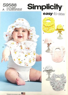 Infant Baby Toddler Bibs & Hats All Sizes - Image 1 of 4