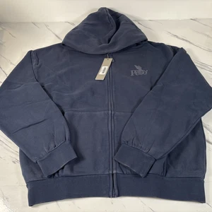 Peso Raws Heavy Washed Blue  Zip Up Hoodie Size Large - Picture 1 of 11