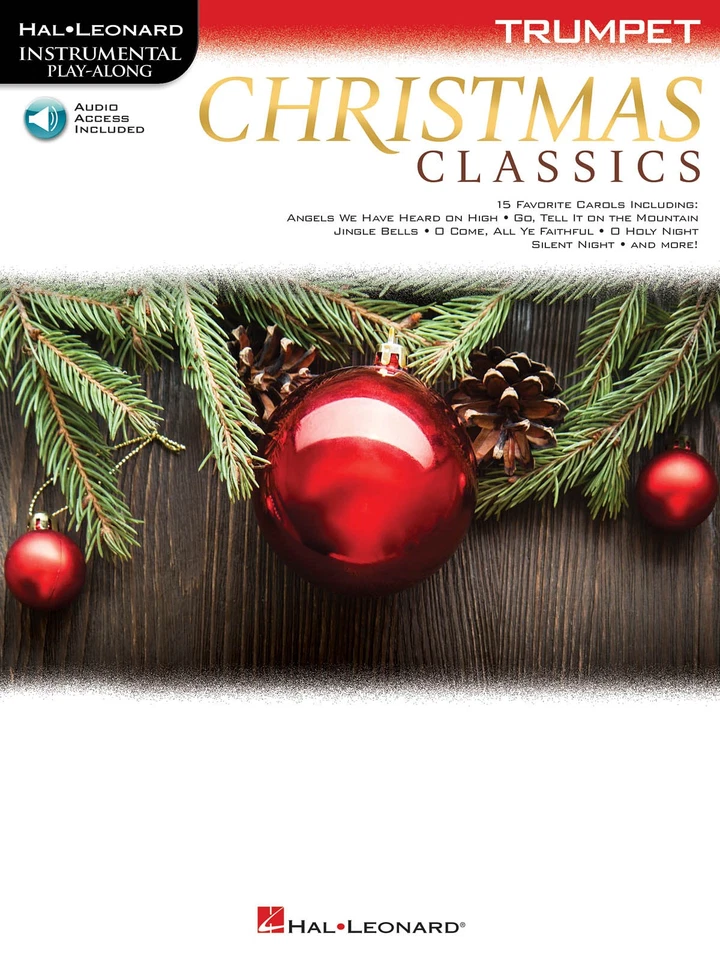 Christmas Classics for Trumpet Solo Sheet Music 15 Songs Play-Along Book & Audio - Image 1 of 1