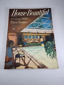 House Beautiful Magazine Feb 1959 Vol 101 Number 2 Making the Most Space Vtg Ads - Picture 1 of 21